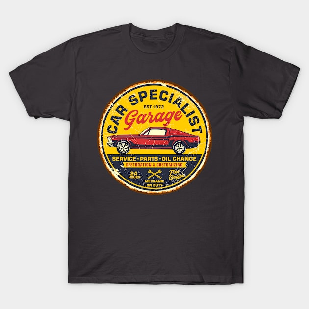 Car Specialist T-Shirt by Synergy Studios